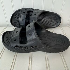 Crocs Sandal Unisex Women's W 7 M 5 Black Baya Slip‎ - On Casual